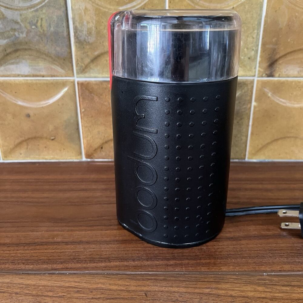 Bodum Bistro Electric Coffee Grinder Mill Black / Red 11160-3